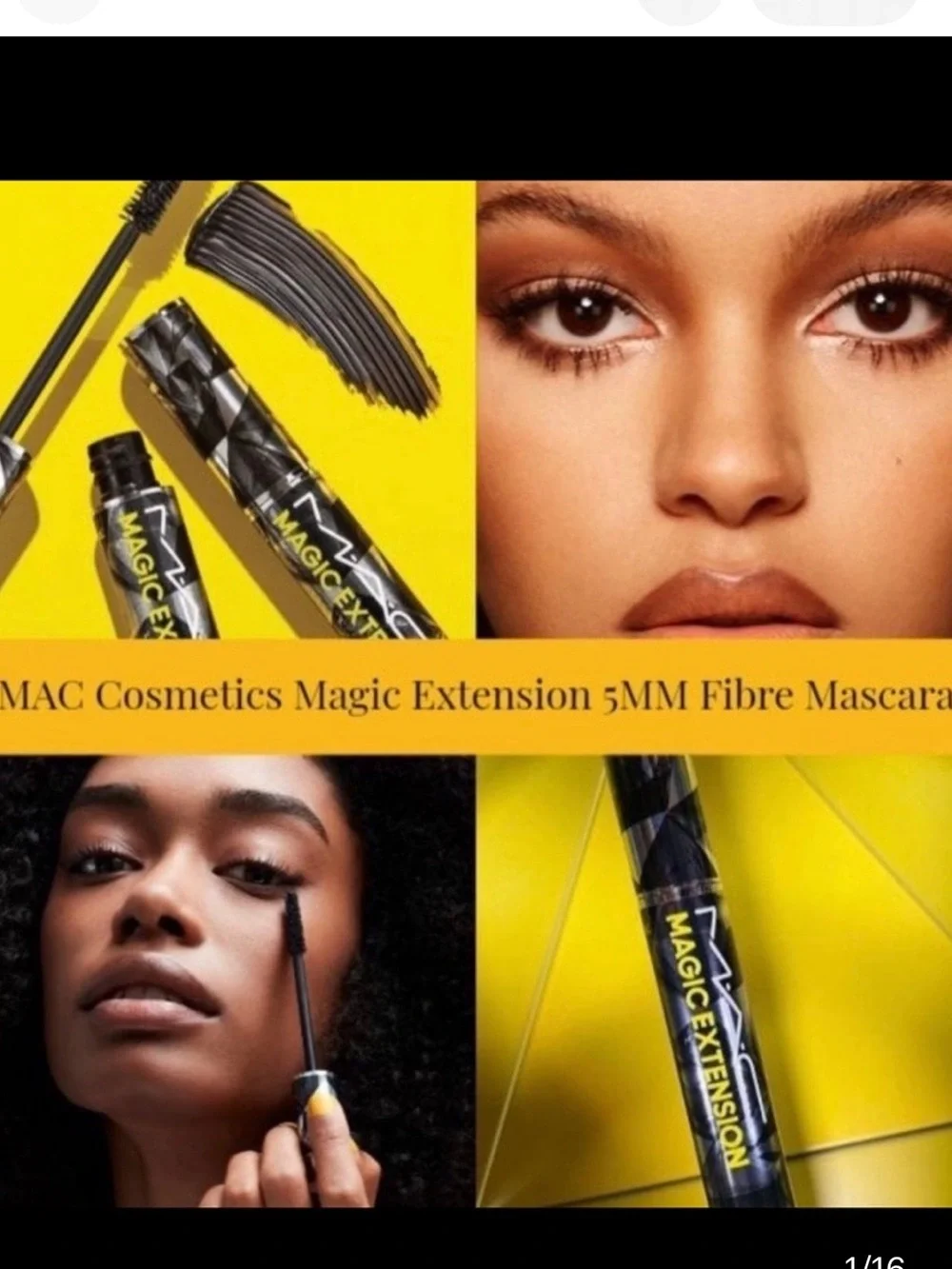 MAC Cosmetics Magic Extension 5MM Fibres Exaggerated Volume Black Mascara-Travel